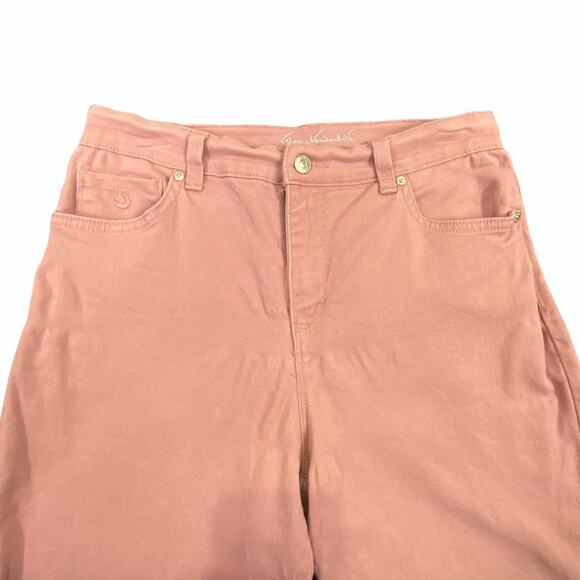 Gloria Vanderbilt Amanda Skimmer Capri Jeans Size 4 Pink Slimming Effect - Picture 7 of 11